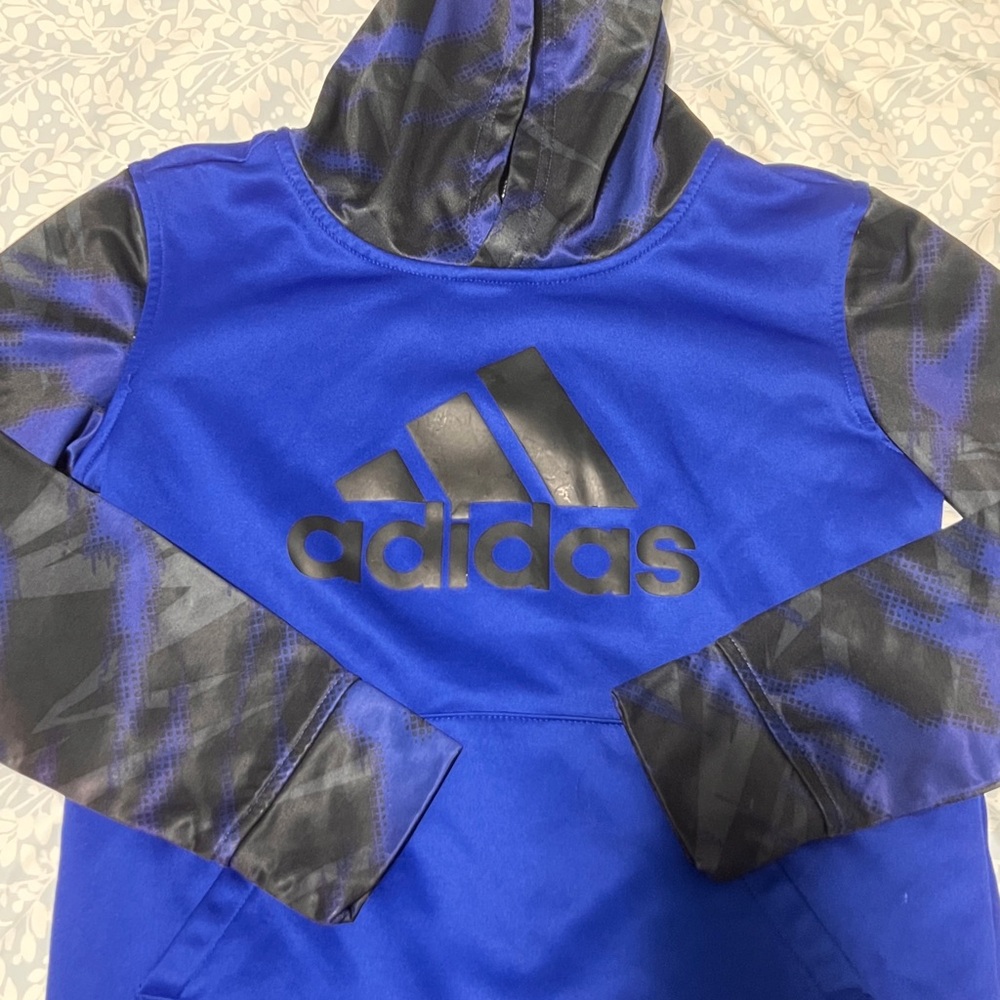 Adidas Royal Blue and Black Sports Tee